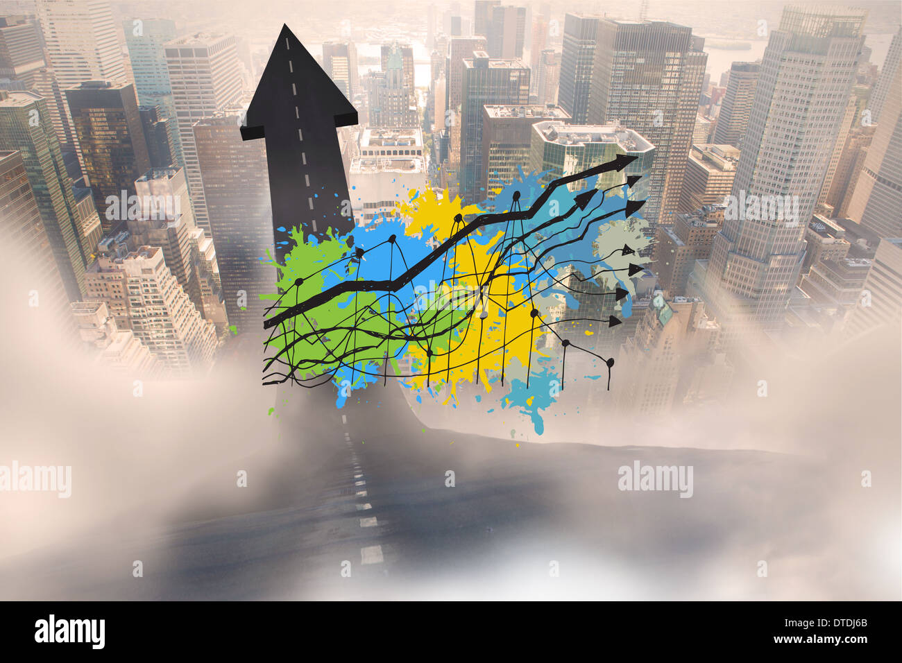 Graph arrows hi-res stock photography and images - Alamy