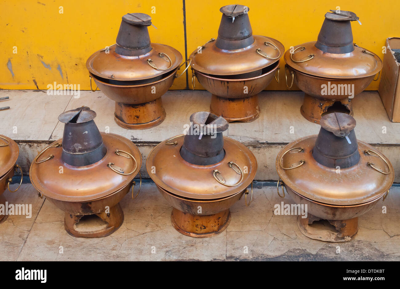 Chinese Hot Pot or called the Chinese steamboat at a street in Beijing