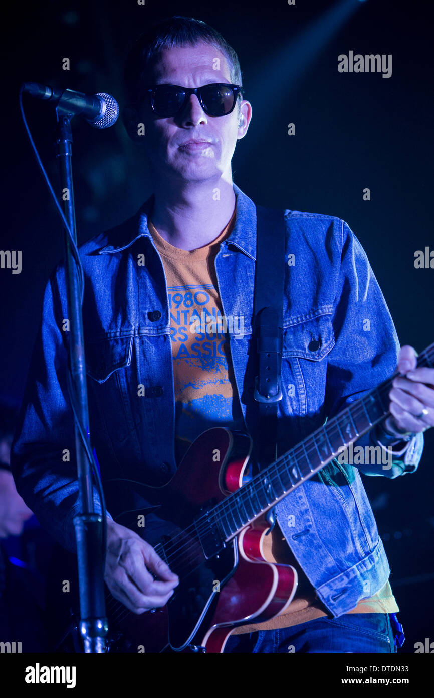 Trezzo sull'Adda Milan Italy. 15th February 2014. The English rock band BEADY EYE performs live at the Live Club Stock Photo