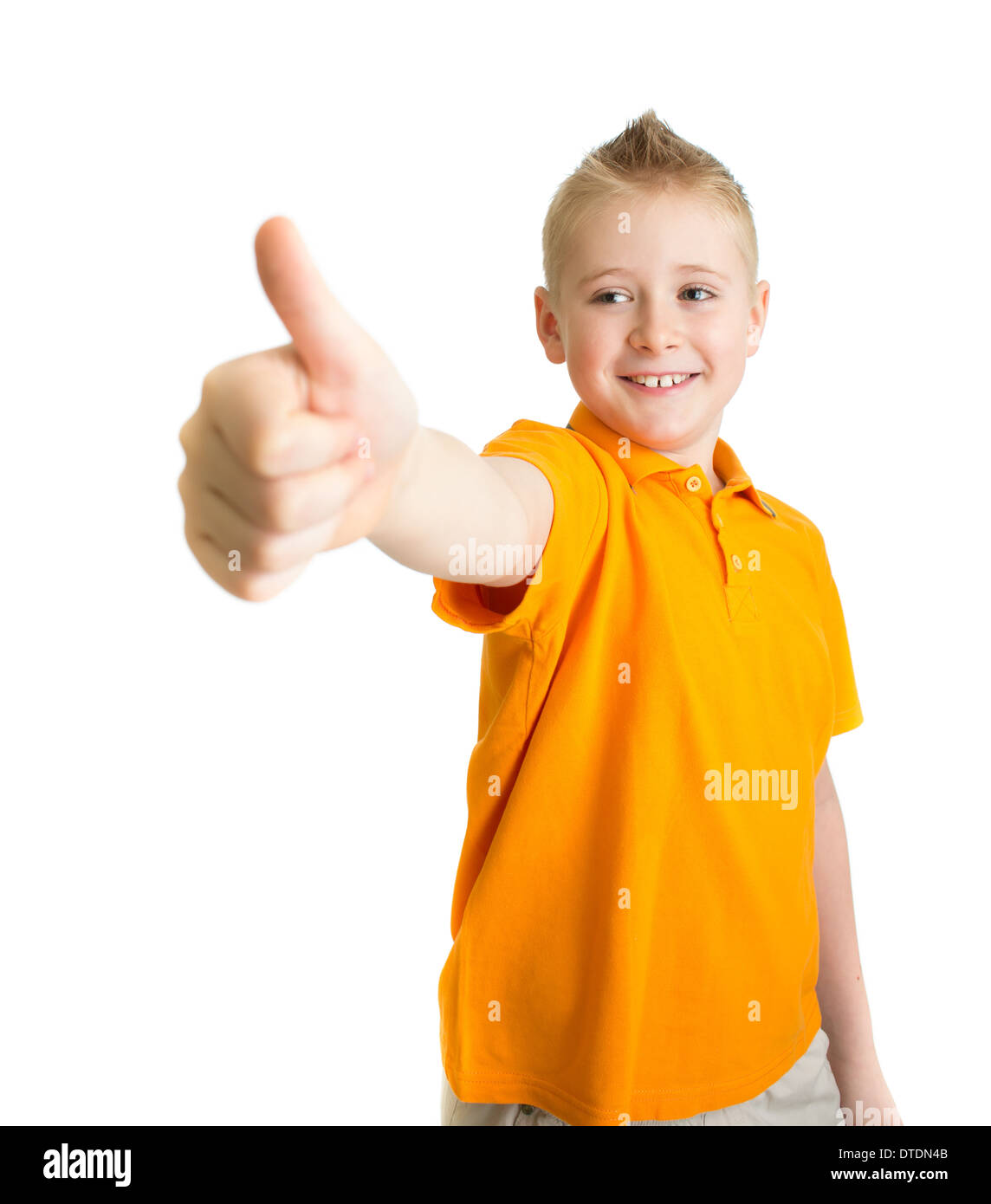like gesture showing by kid Stock Photo