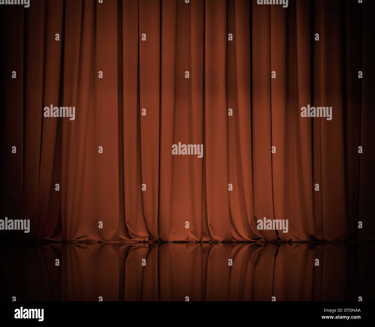 curtain or drapes brown background Stock Photo
