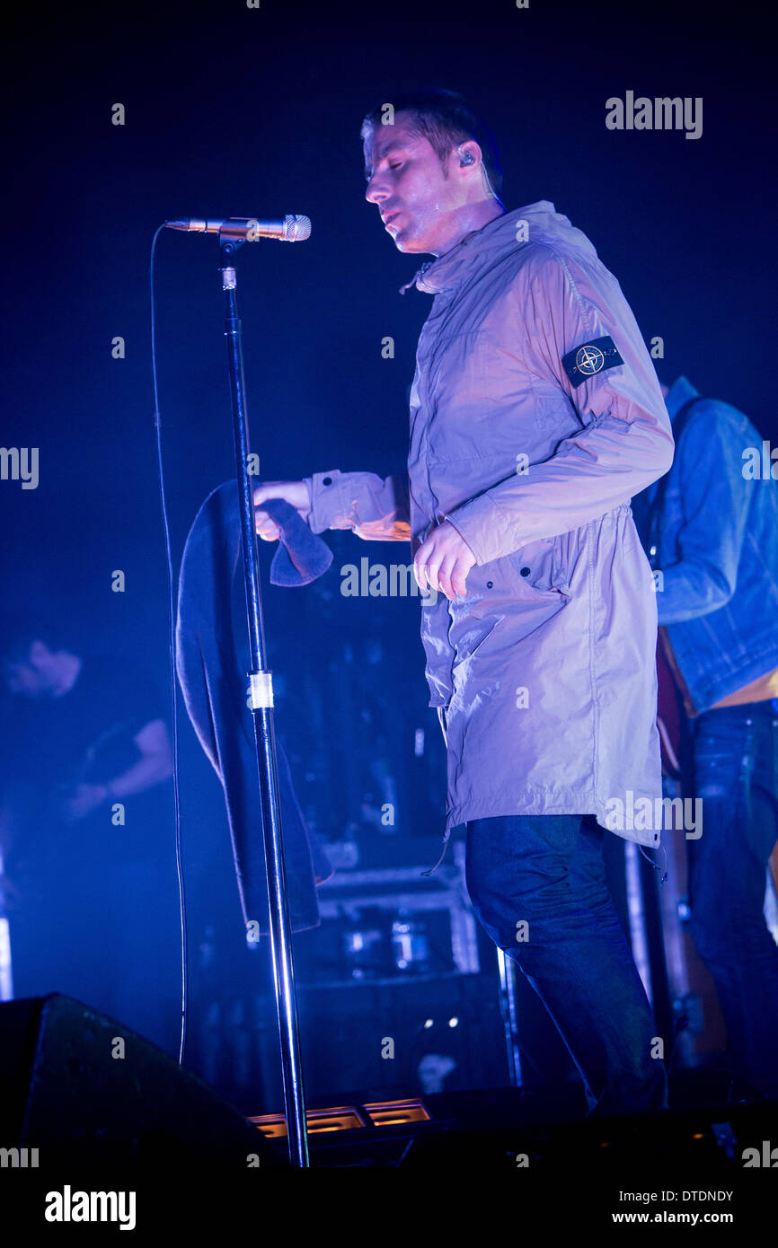 Trezzo sull'Adda Milan Italy. 15th February 2014. The English rock band BEADY EYE performs live at the Live Club Stock Photo