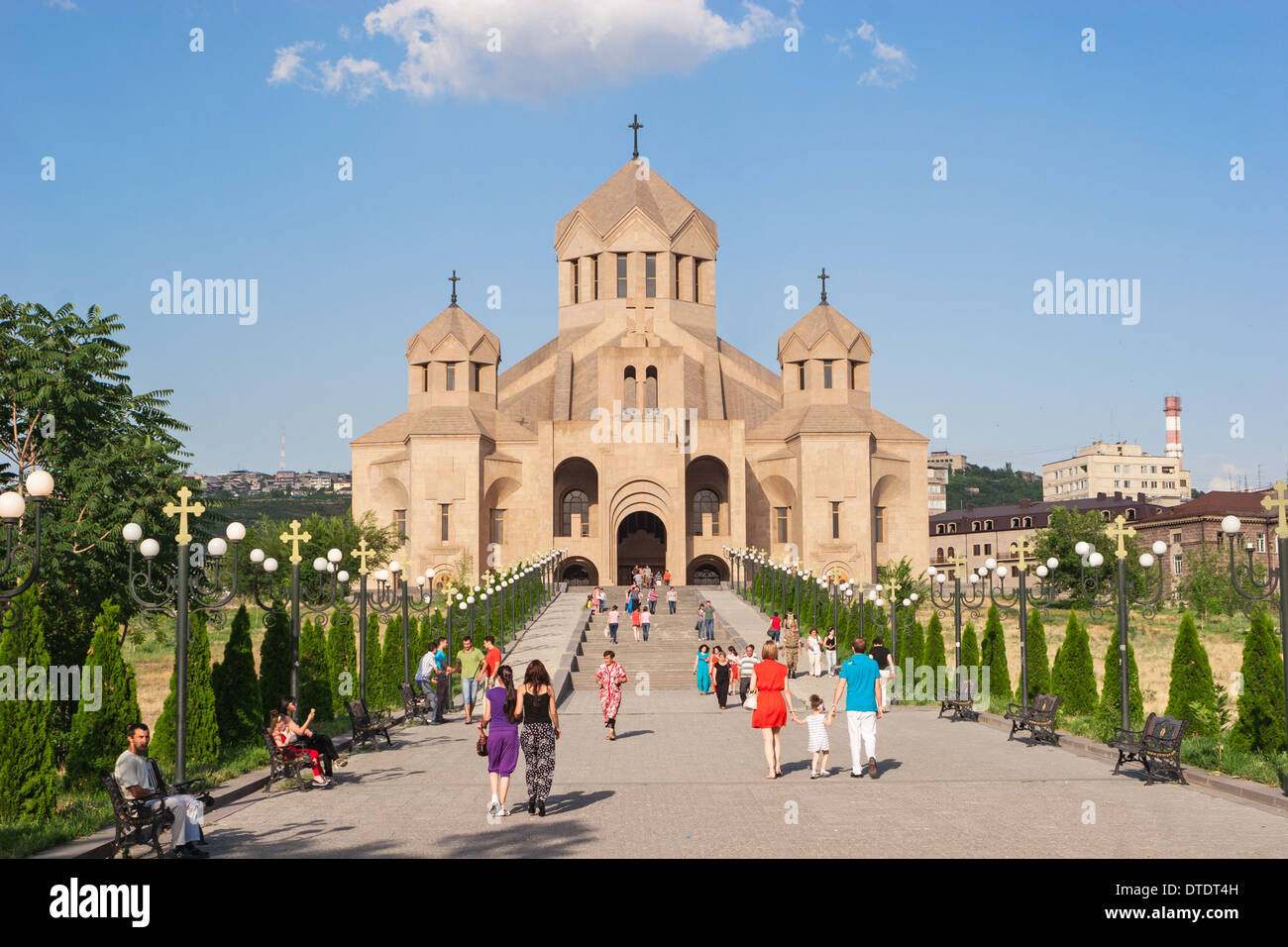 Saint Gregory the Illuminator Cathedral , Yerevan , Armenia Stock Photo