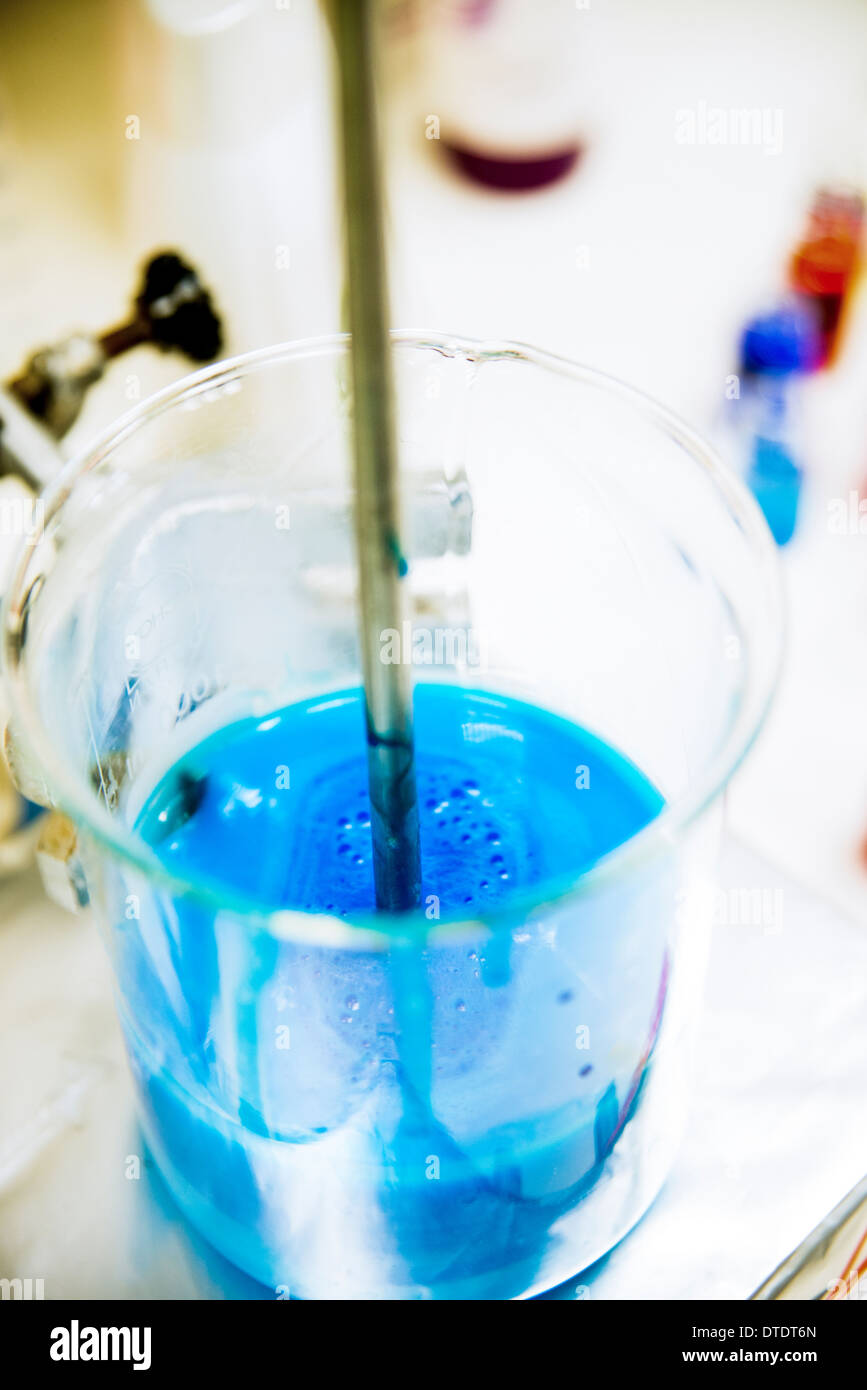 Chemical flasks in Industrial Chemistry Laboratory Stock Photo Alamy