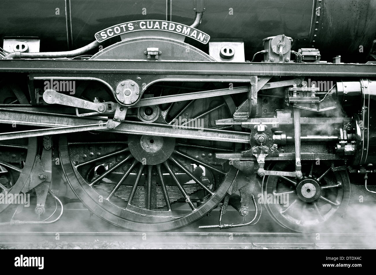 Steam Engine Running Gear Stock Photo