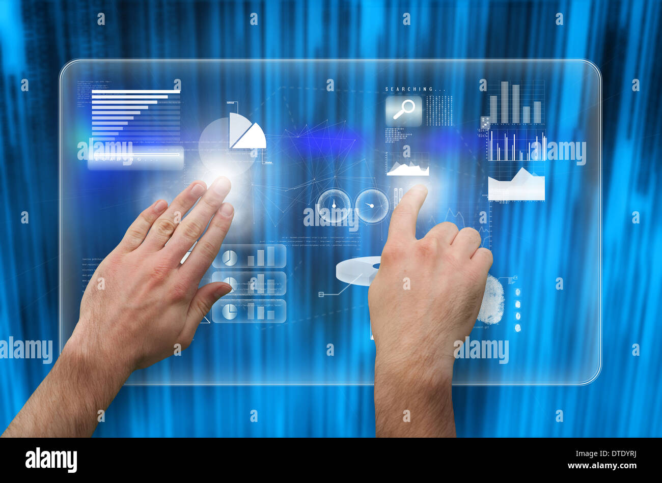 Pointing hands black background hi-res stock photography and images - Alamy