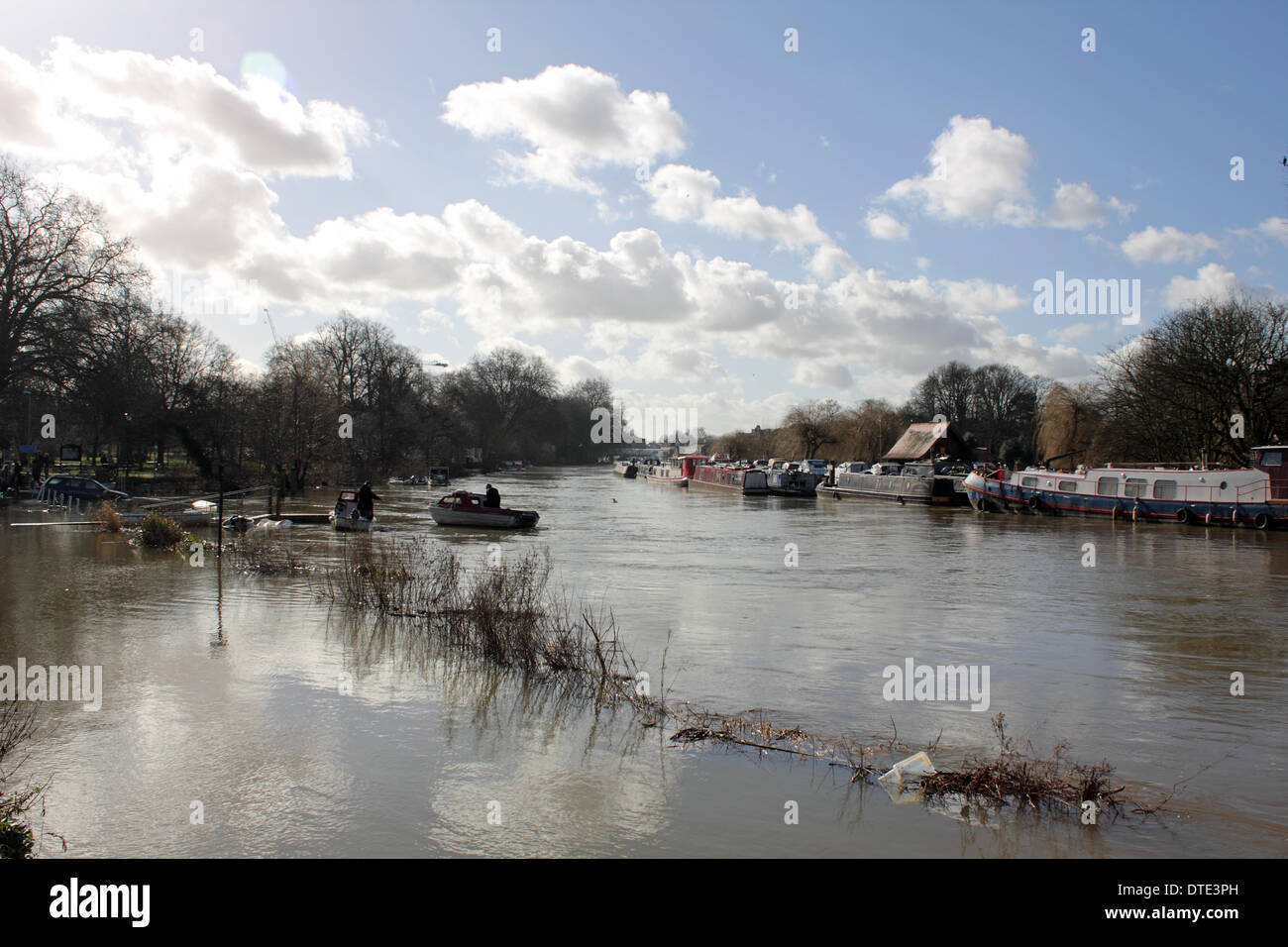 KingstonUponThames, England, UK. 16th February 2014. This stretch of