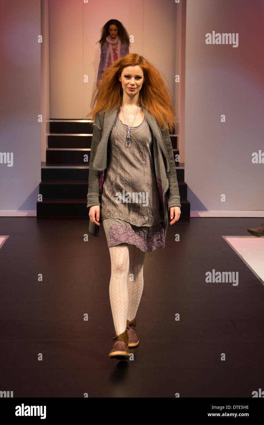 Women's wear fashion show at MODA fashion show at the NEC in Birmingham ...