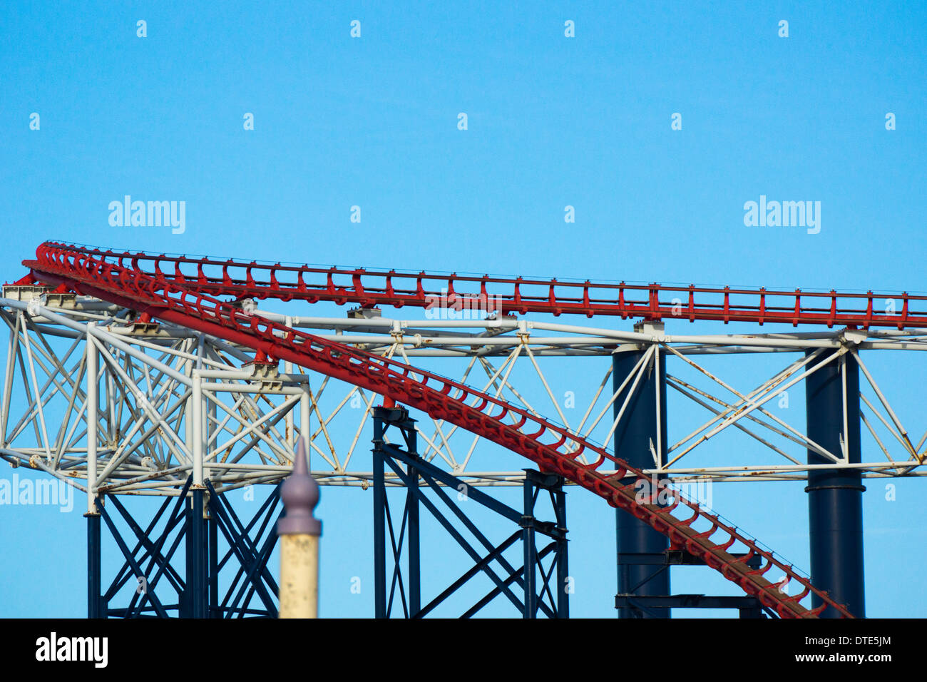Blackpool pleasure beach and the Big one, roller coaster Stock Photo ...