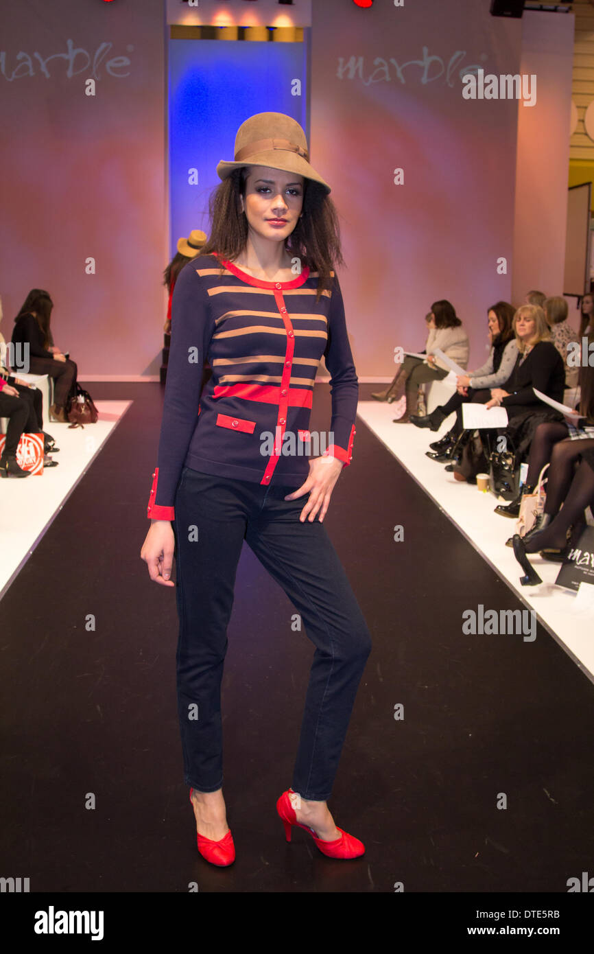 Women's wear fashion show at MODA fashion show at the NEC in Birmingham ...