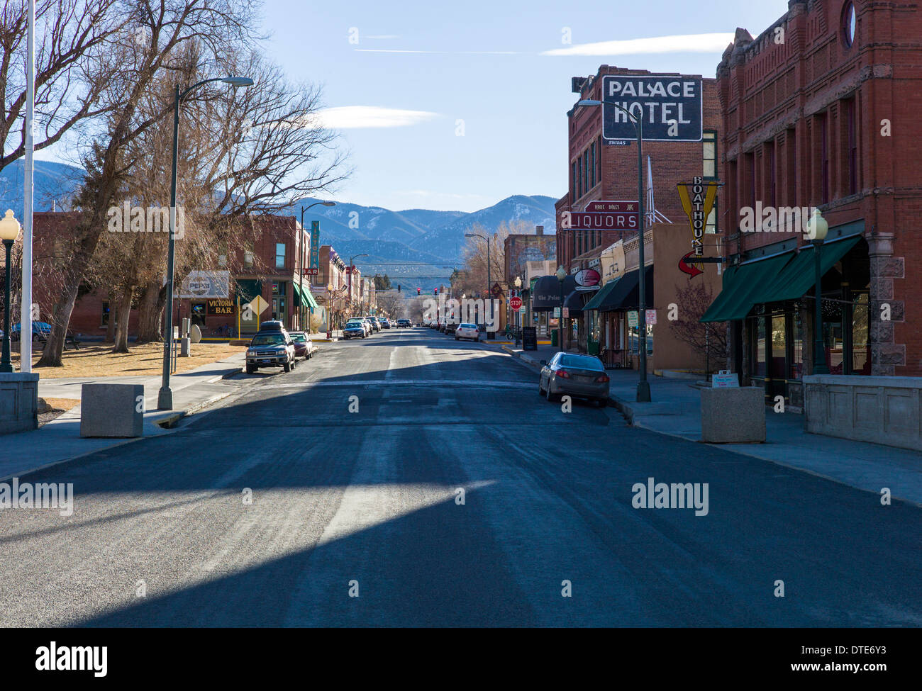 Historic downtown district, small mountain town of Salida, Colorado