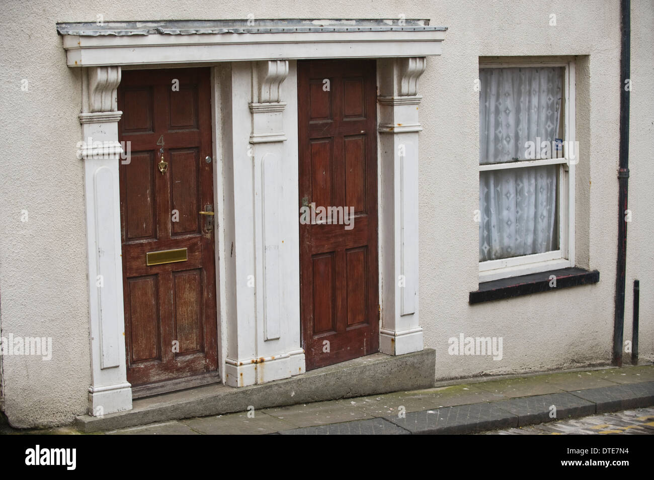 Brown number 4 wooden front doors of houses in Scarborough North