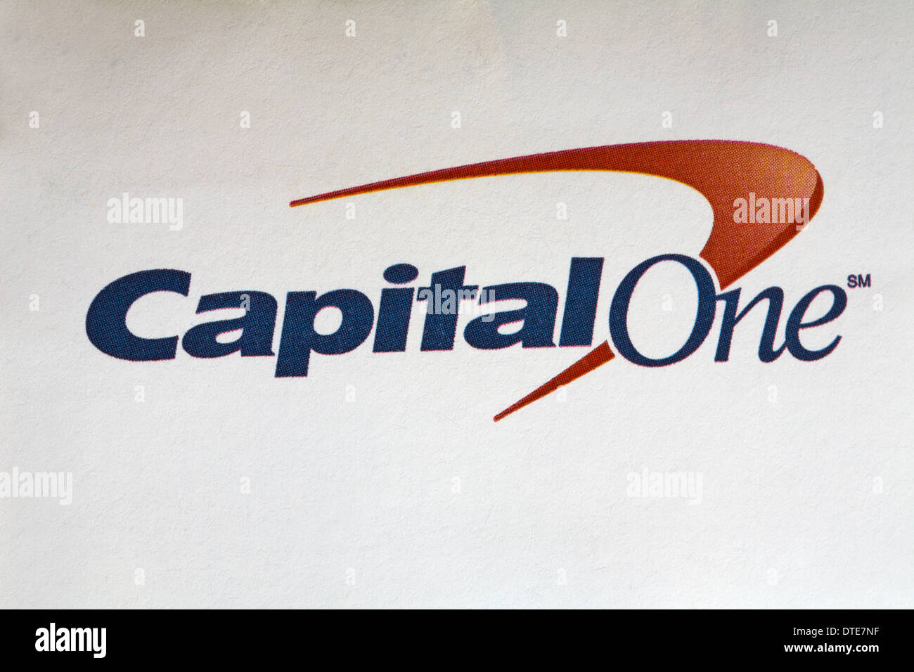 Capital One logo, CapitalOne logo on envelope Stock Photo