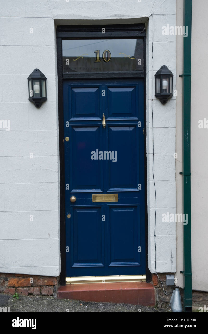 Blue Number 10 Front Door Of House In Scarborough North