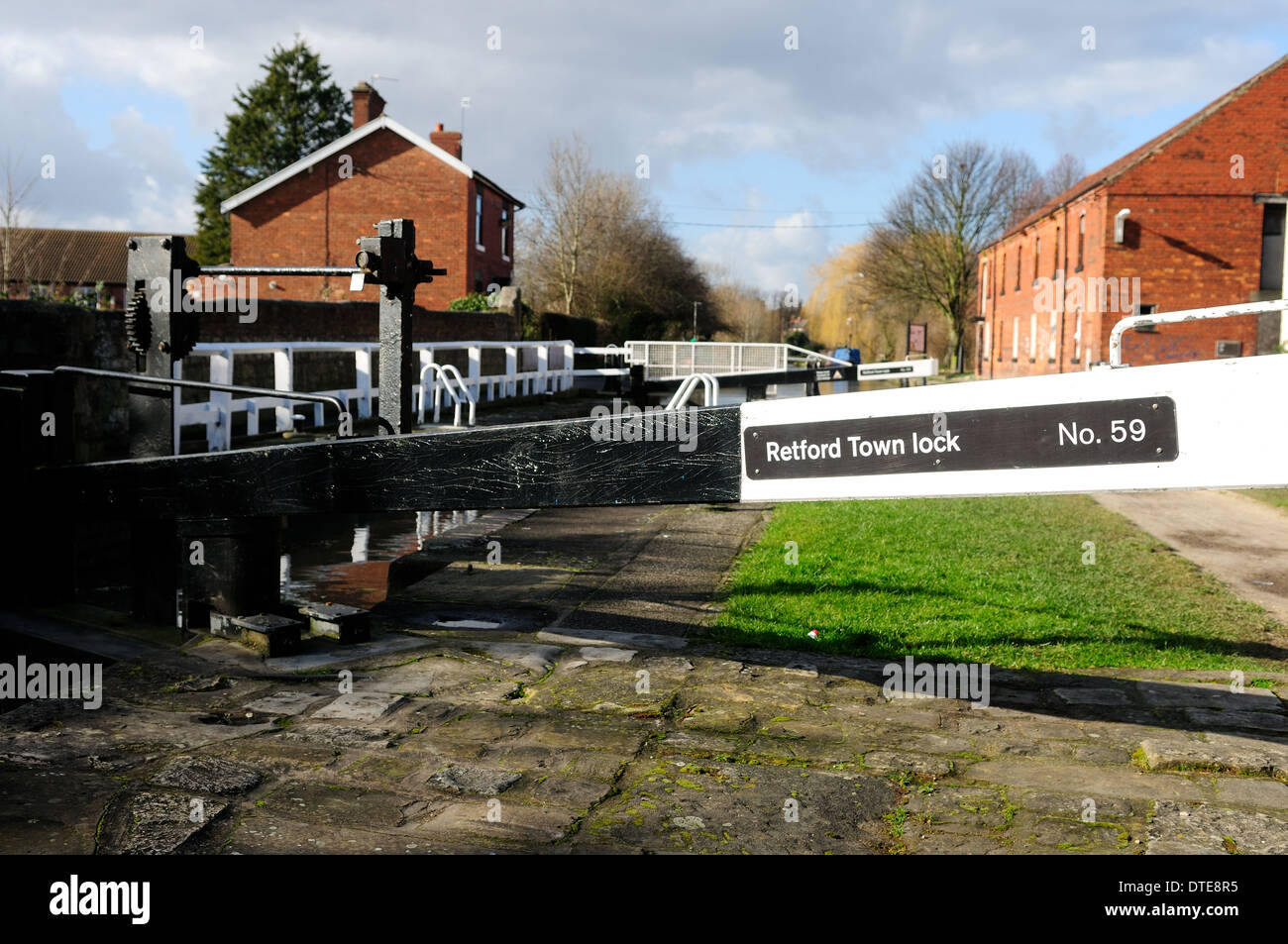 East Retford ,Chesterfield Canal, North Nottinghamshire, UK Stock Photo