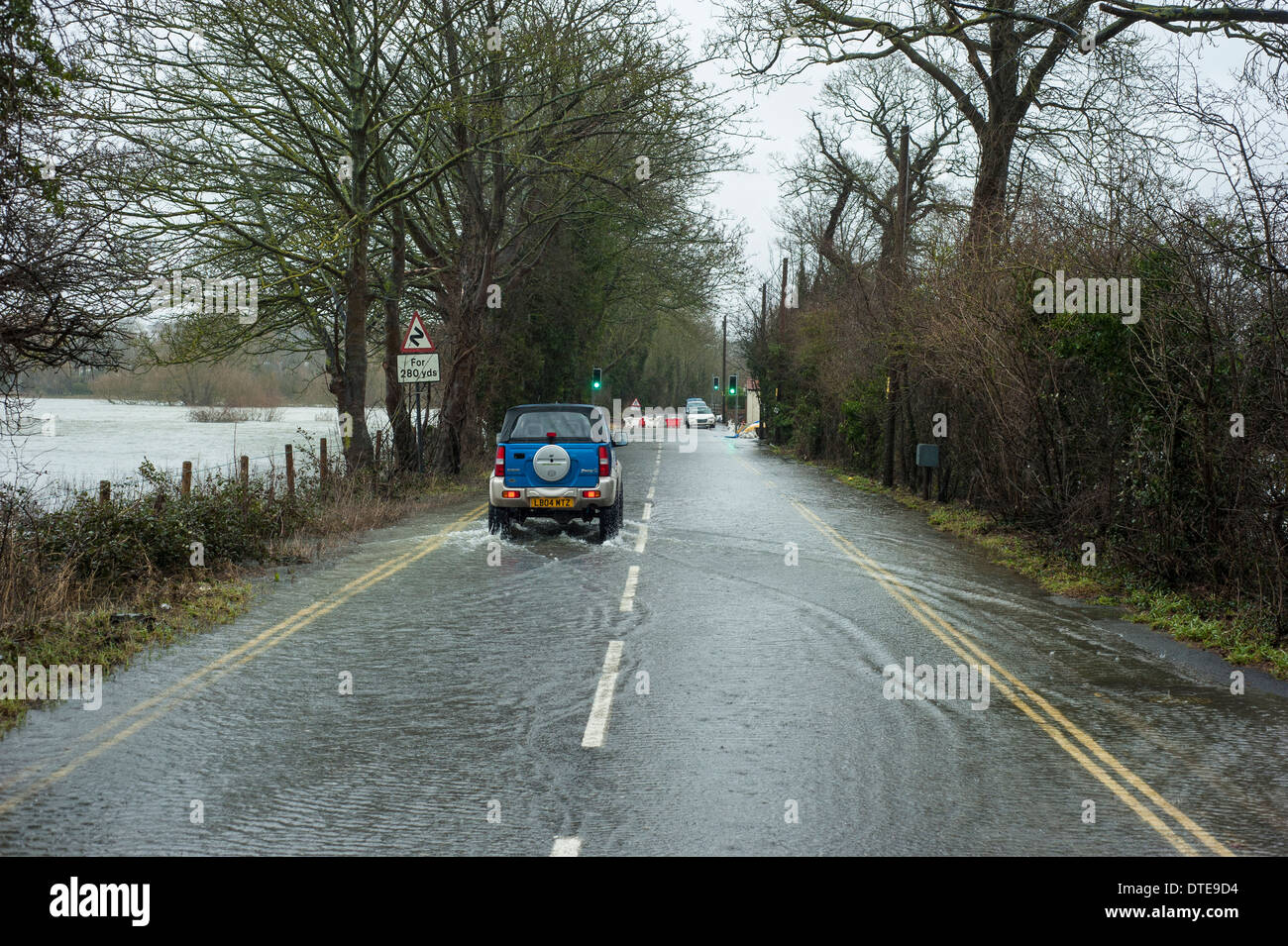 Flooding in Oxford, UK, late 2013 Stock Photo