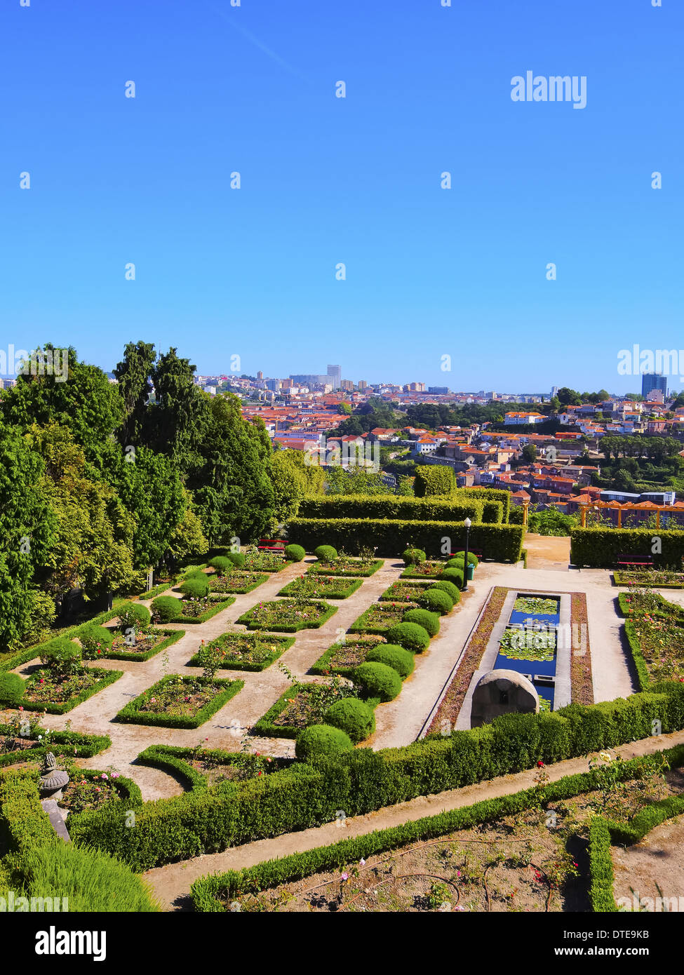 Jardins do Palacio de Cristal - Palacio de Cristal Gardens in Porto, Portugal Stock Photo