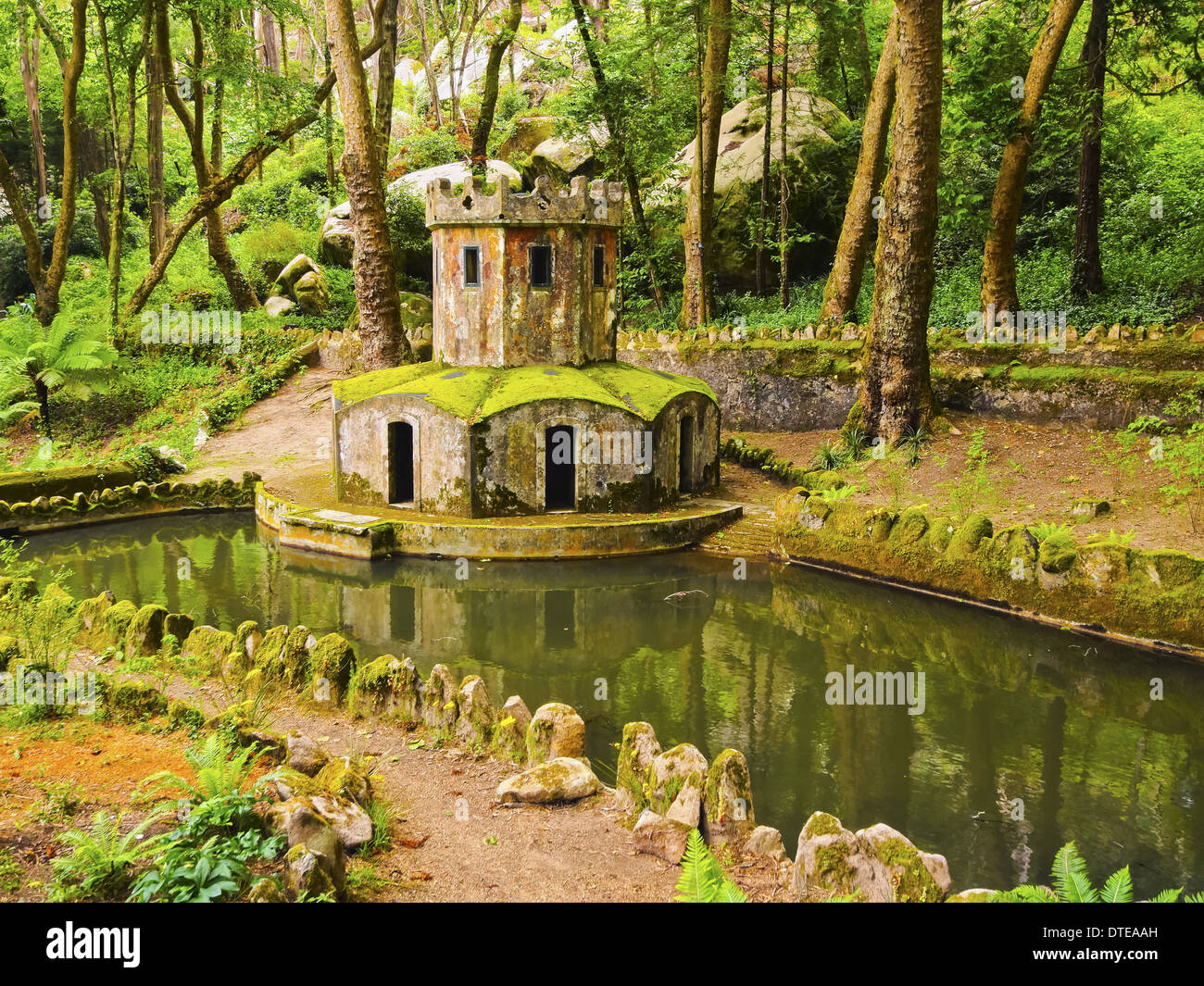 Park of Palacio Nacional de Pena - Pena National Palace in Sintra, Portugal  Stock Photo - Alamy