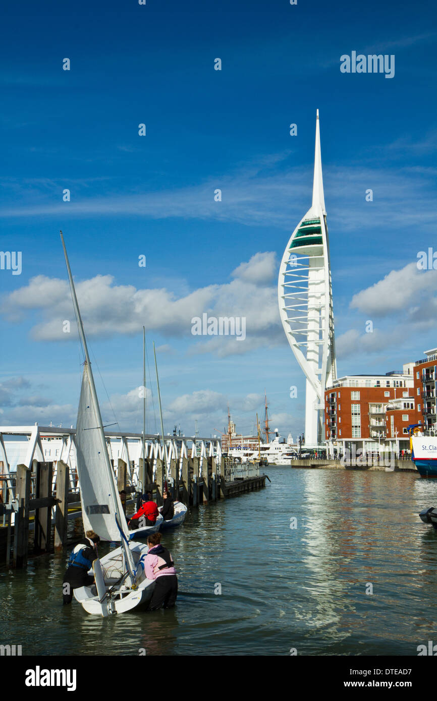 Sailing Portsmouth Hard Stock Photo Alamy