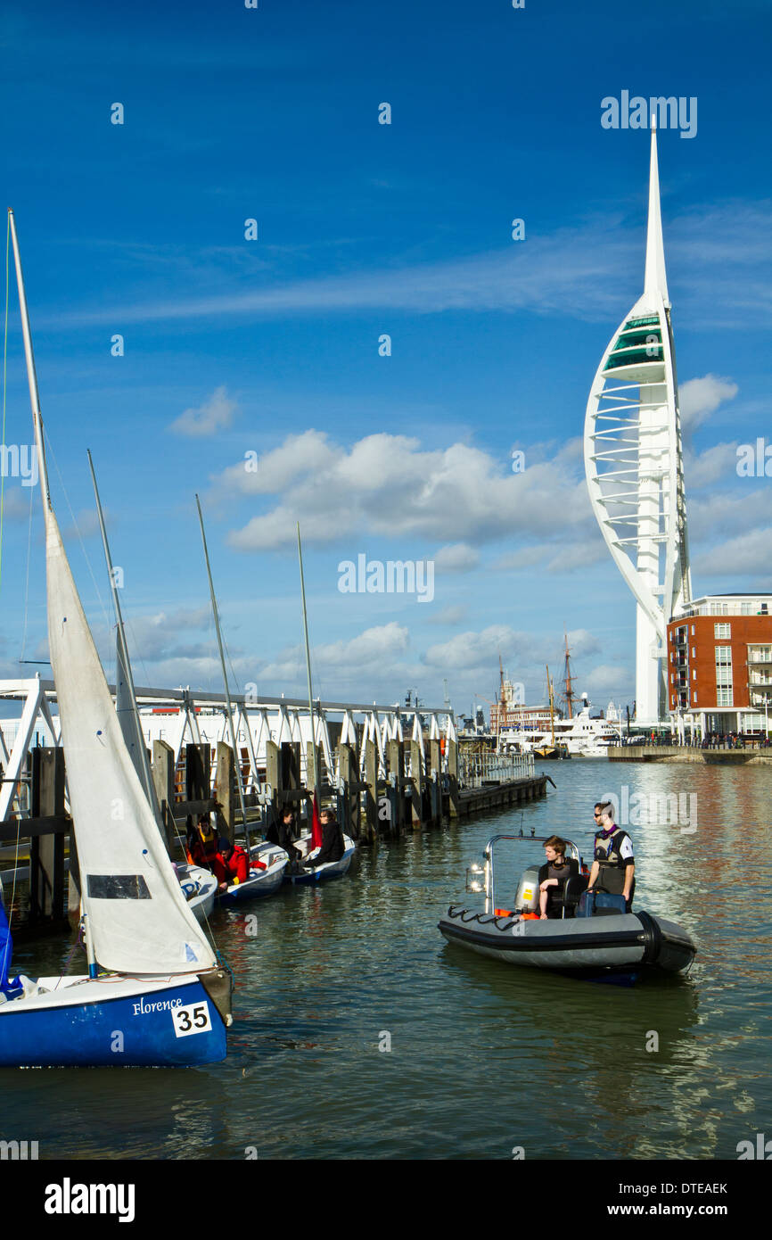 Sailing Portsmouth Hard Stock Photo Alamy