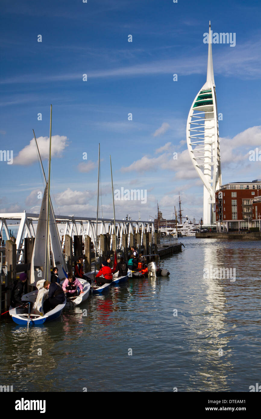 Sailing Portsmouth Hard Stock Photo Alamy
