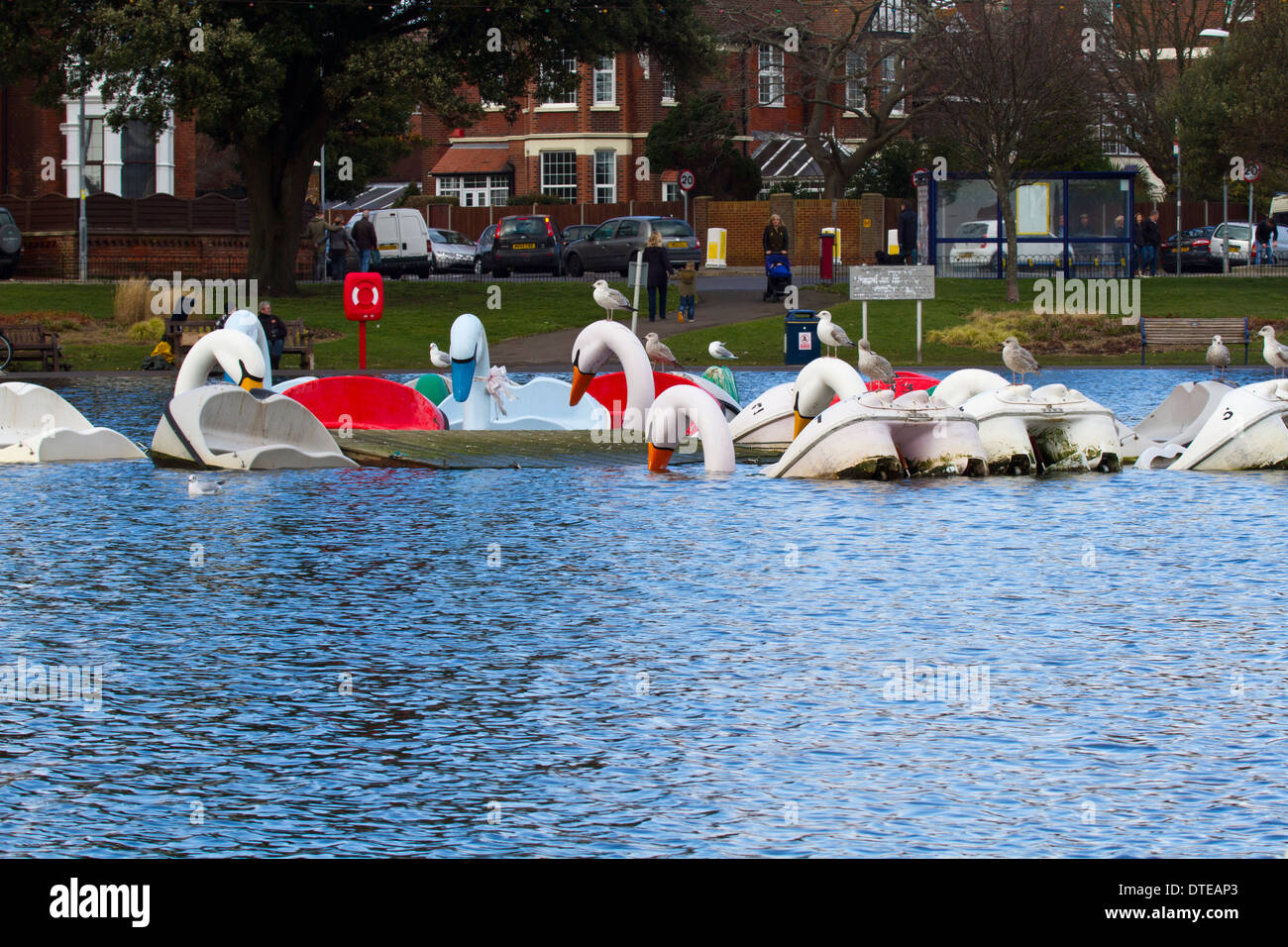 Canoe Lake Southsea Stock Photo Alamy