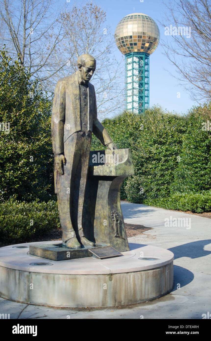 The Sergei Rachmaninoff Statue At World's Fair Park in Knoxville