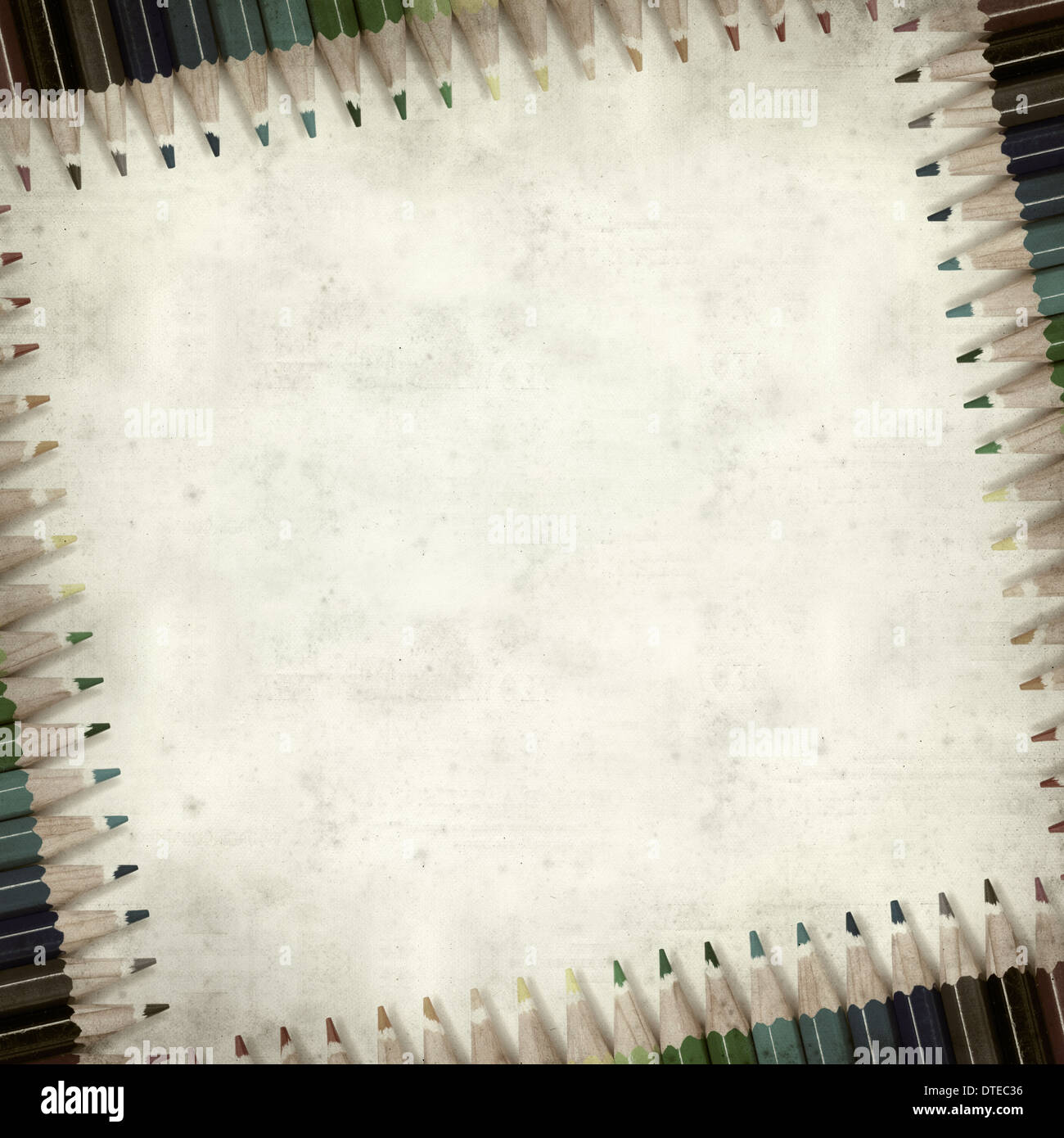 textured old paper background with color pencils Stock Photo - Alamy