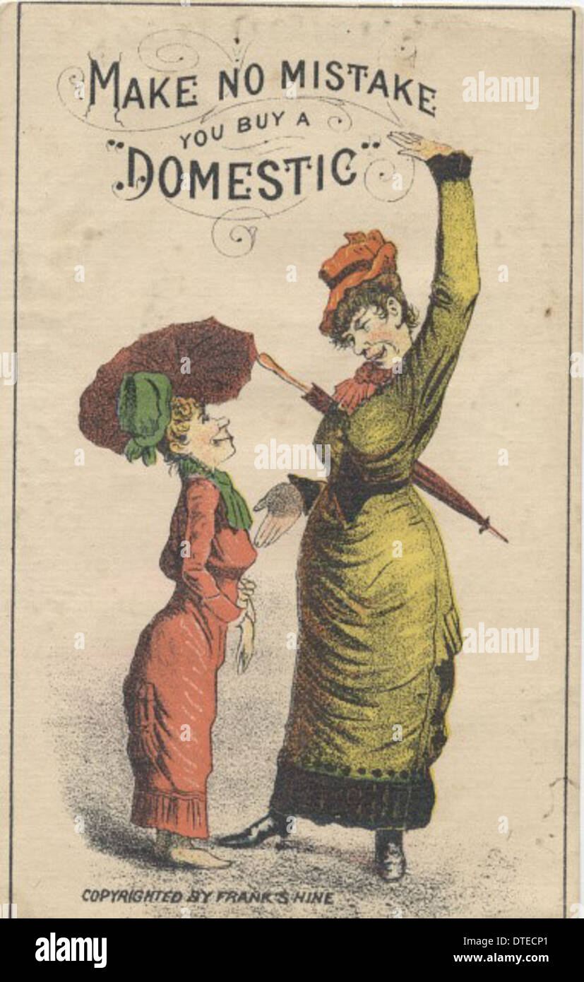 Domestic Sewing Machine Co Stock Photo Alamy