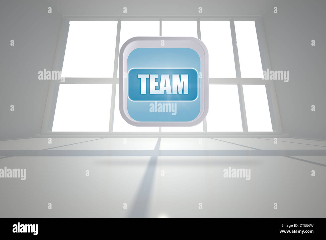 Composite image of team banner on abstract screen Stock Photo
