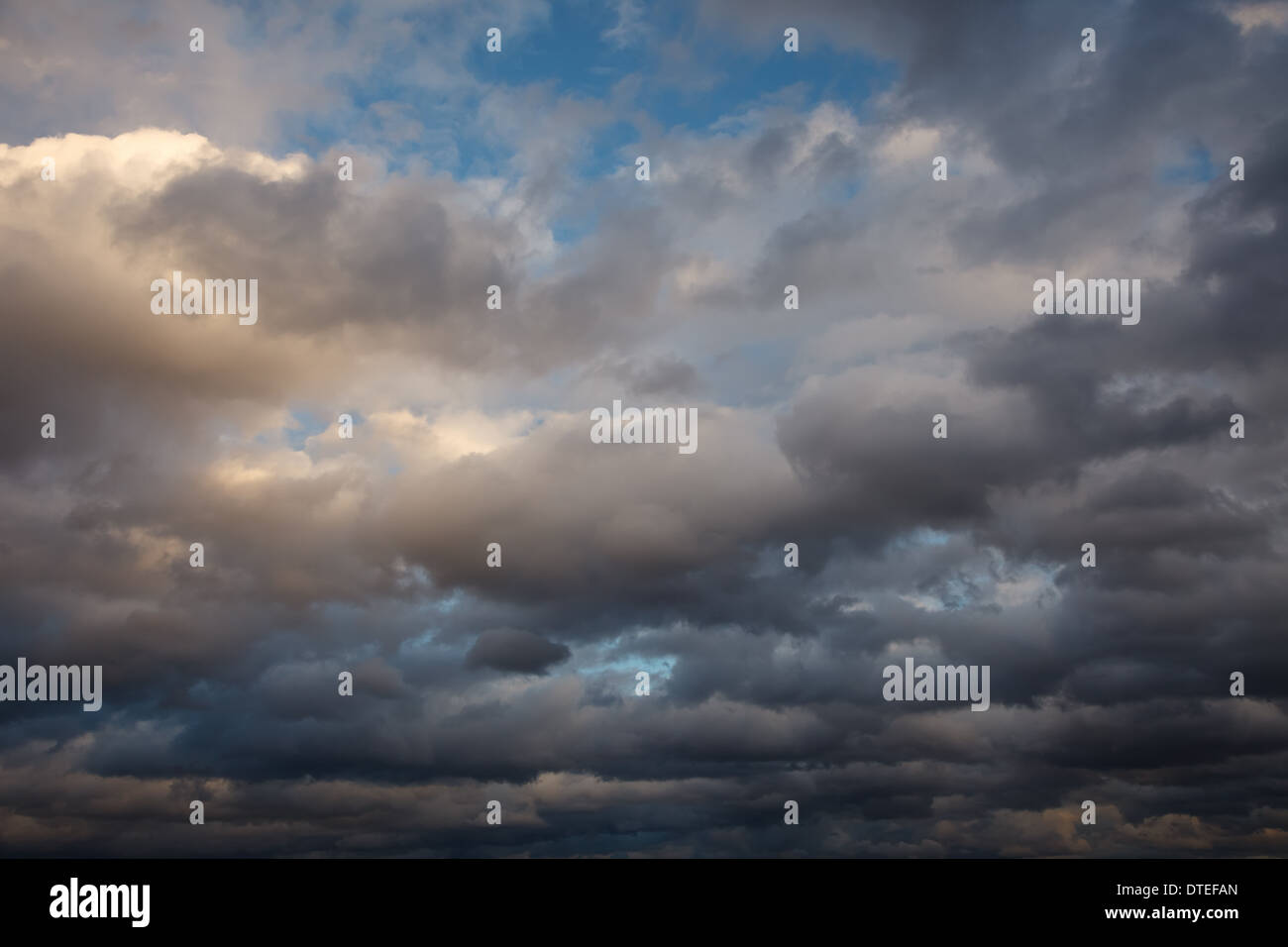 Natural background: stormy sky Stock Photo