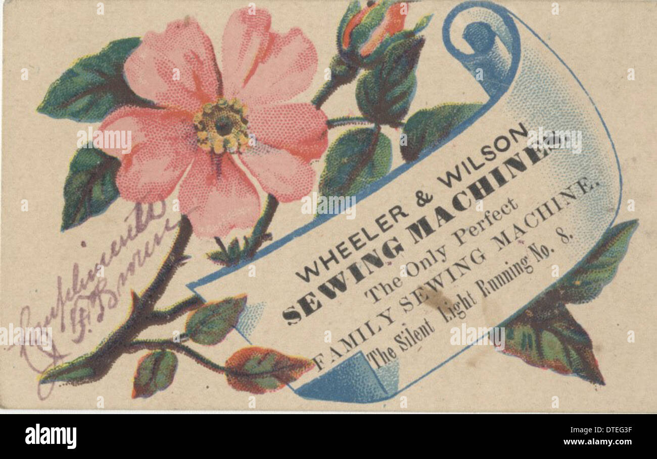 Wheeler & Wilson Sewing Machines Stock Photo Alamy