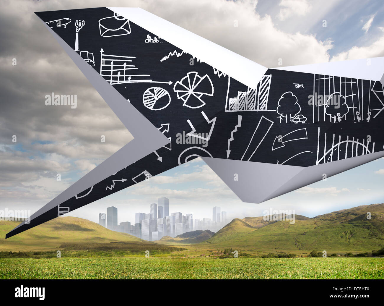 Composite image of brainstorm on abstract screen Stock Photo - Alamy