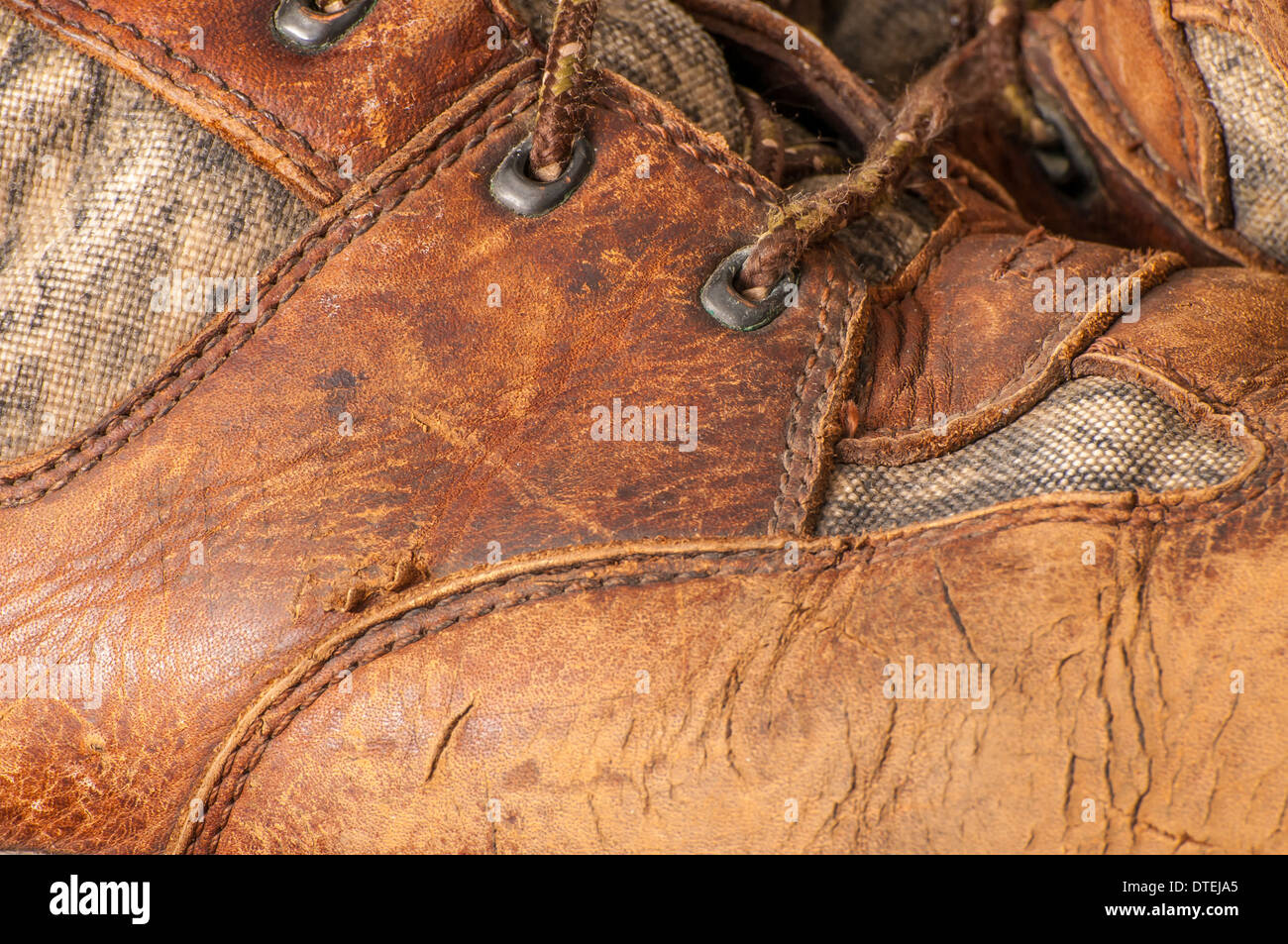 Worn Hunting Boot for wallpaper or background Stock Photo - Alamy