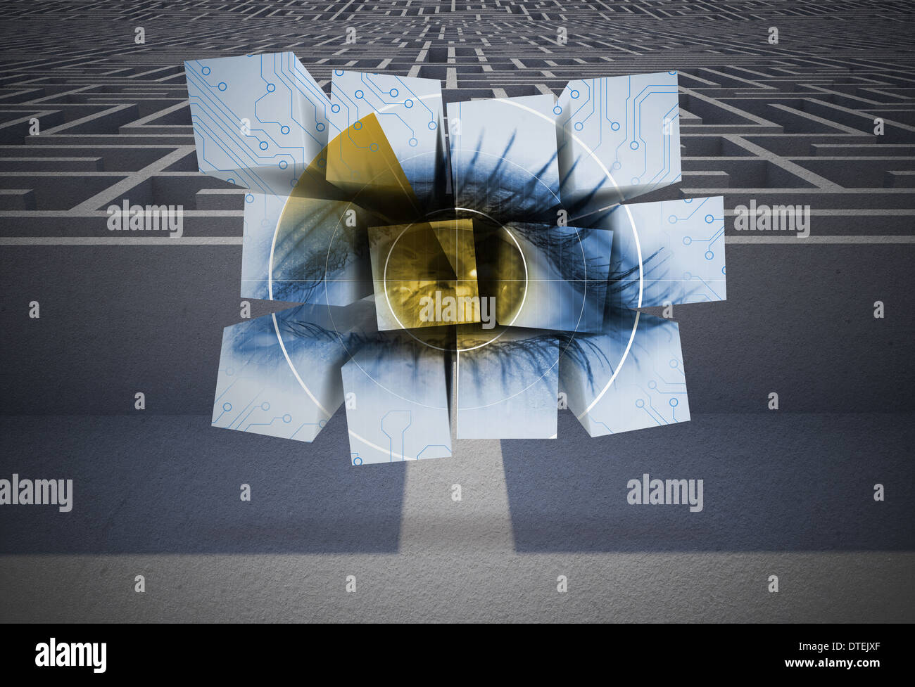 Eye on abstract screen hi-res stock photography and images - Alamy
