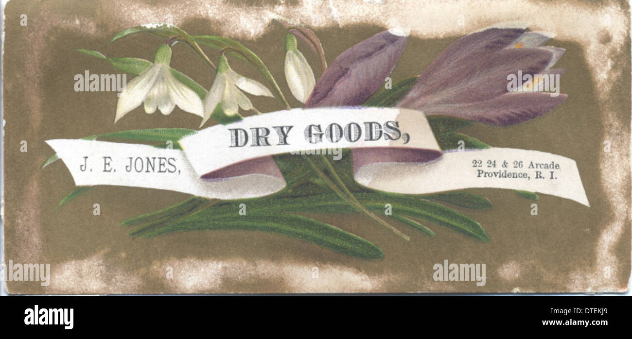 J. E. Jones Dry Goods Stock Photo - Alamy