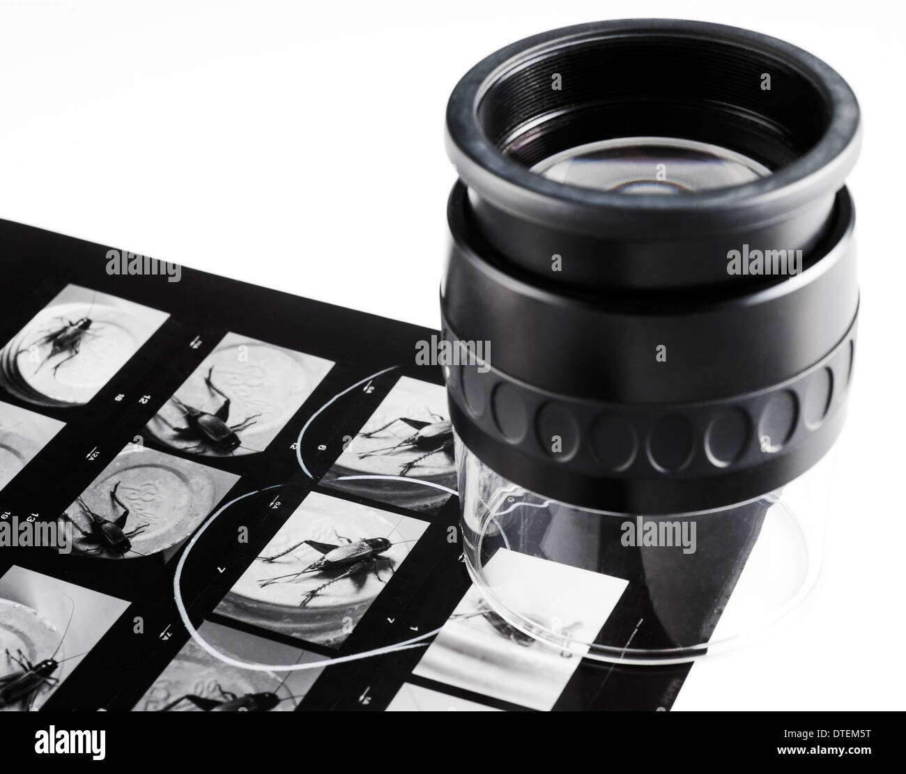 a photographic lupe for viewing proof sheets negatives and film proof sheets