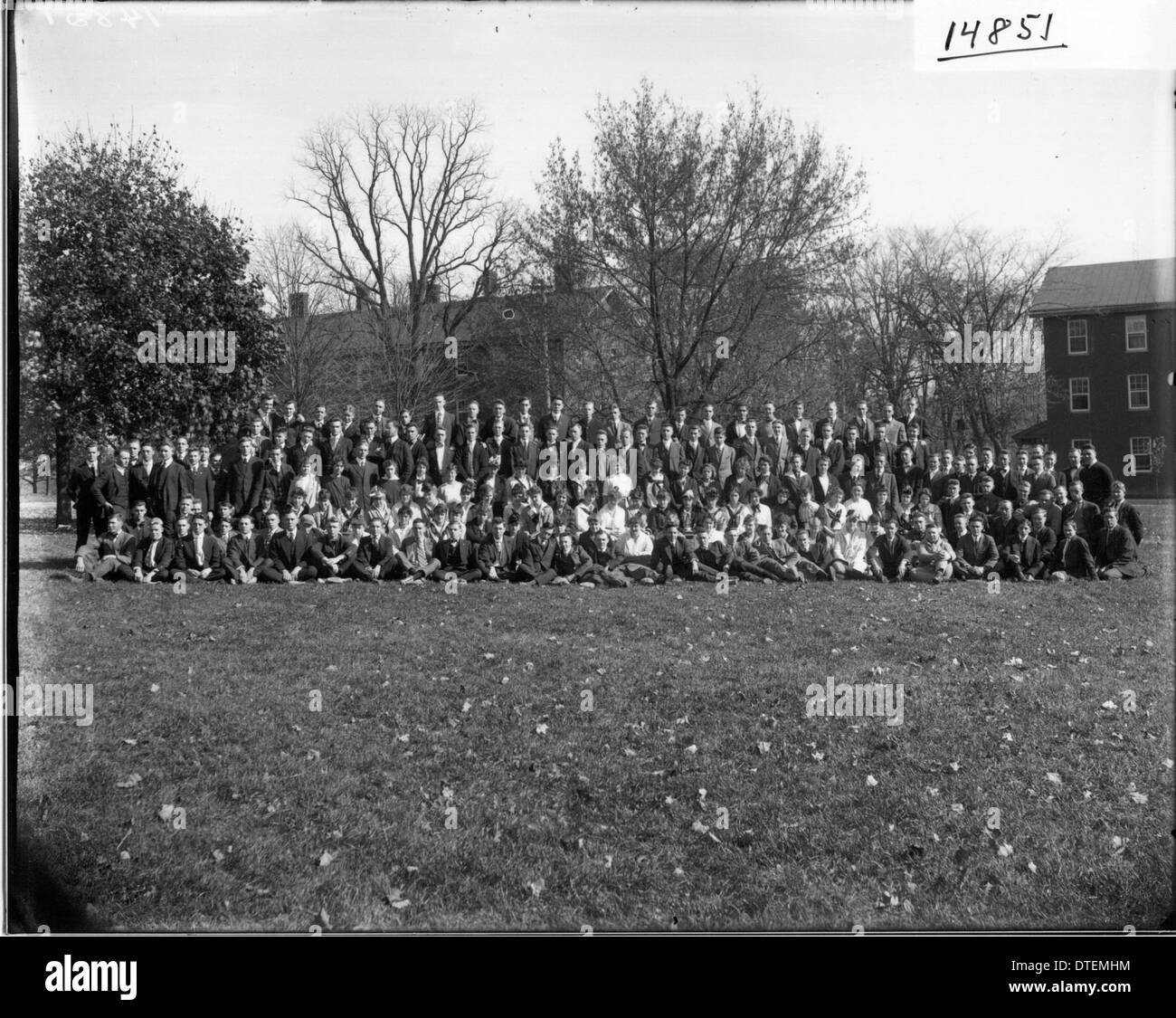Miami University Liberal Arts College freshman class 1915 Stock Photo