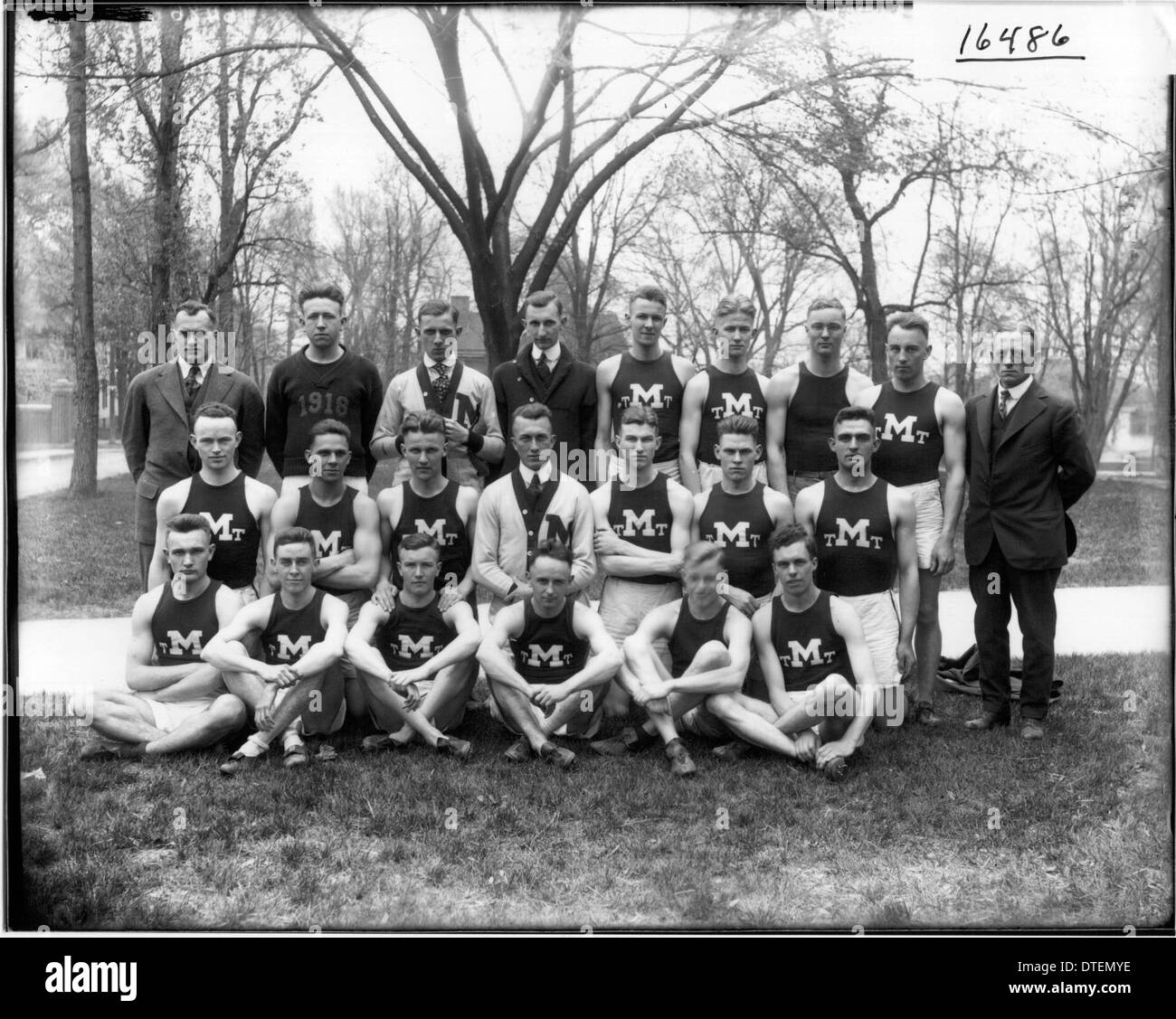 Miami University track team 1917 Stock Photo Alamy