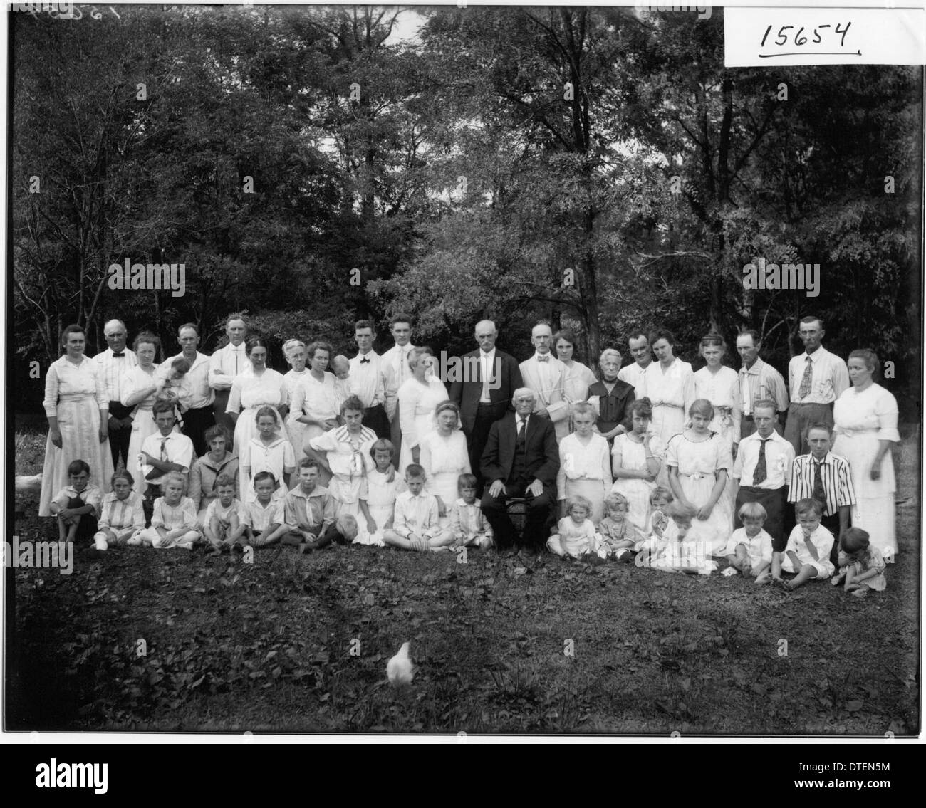 Harrison family reunion 1906 Stock Photo - Alamy