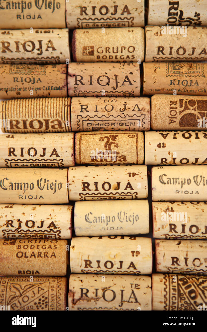 Rioja corks Stock Photo
