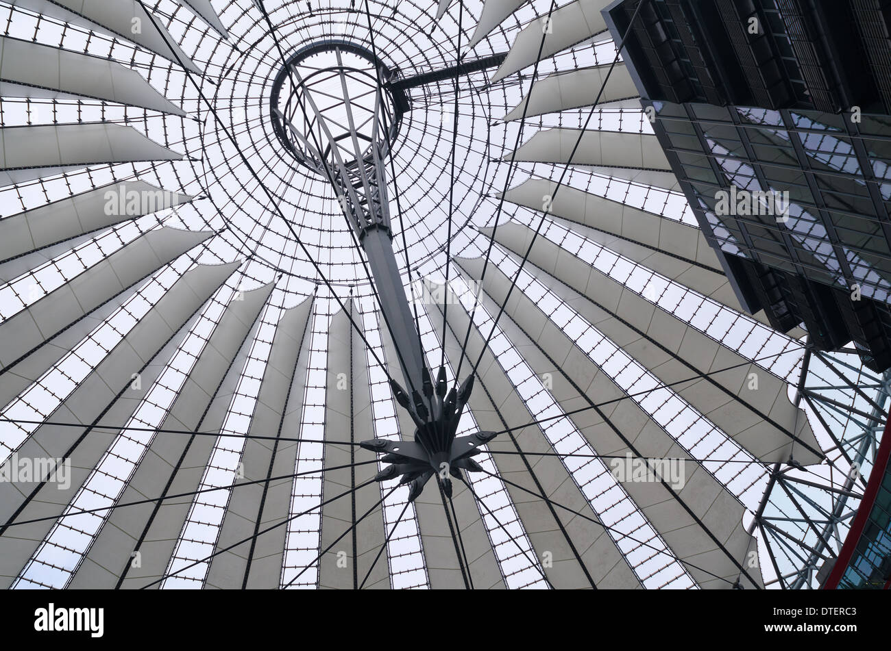 Internal view of interior architecture at Potsdamer platz showing