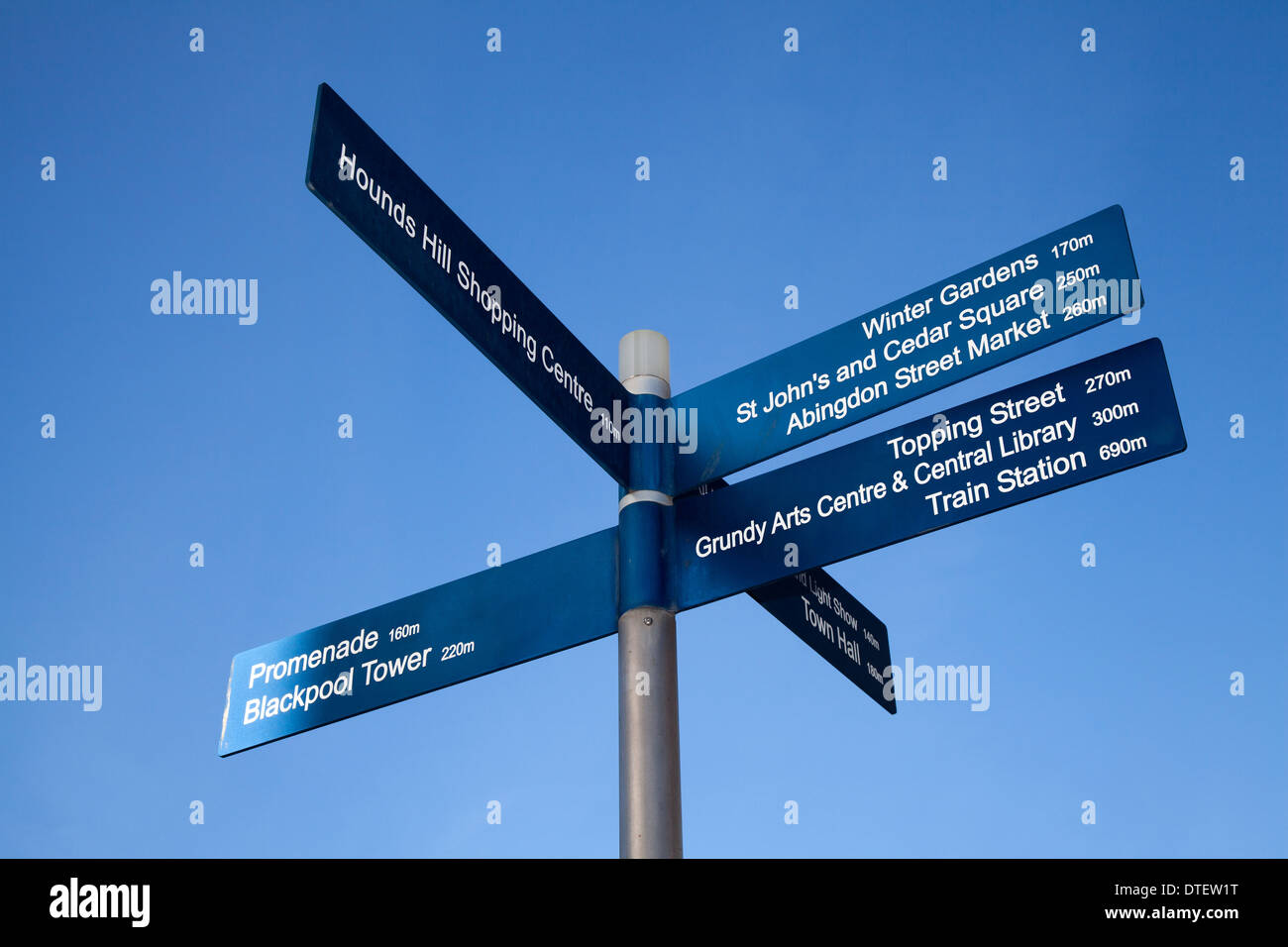 Directional Tourist and visitor attractions signs to different