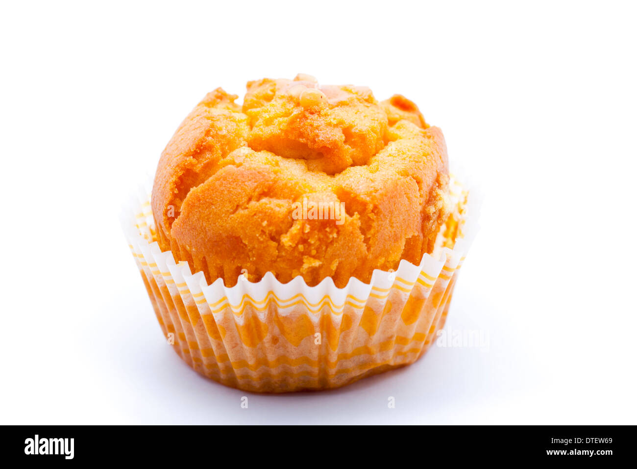 Muffin cake isolated on white background. Stock Photo