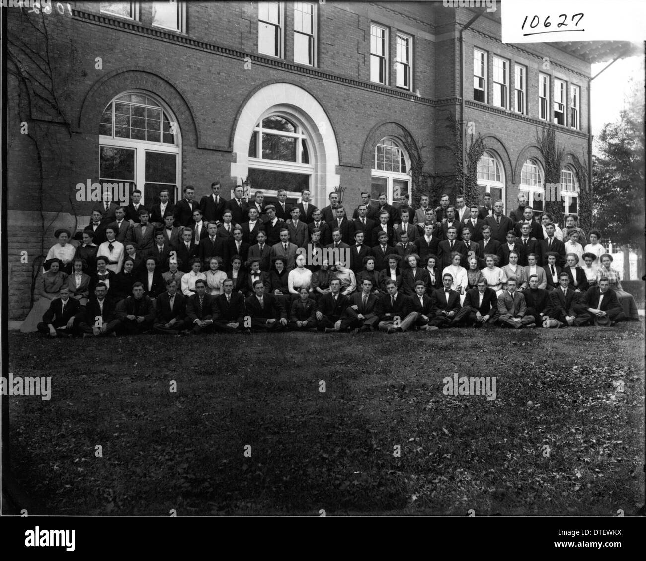 Miami University Liberal Arts College Freshman Class in 1909 Stock Photo