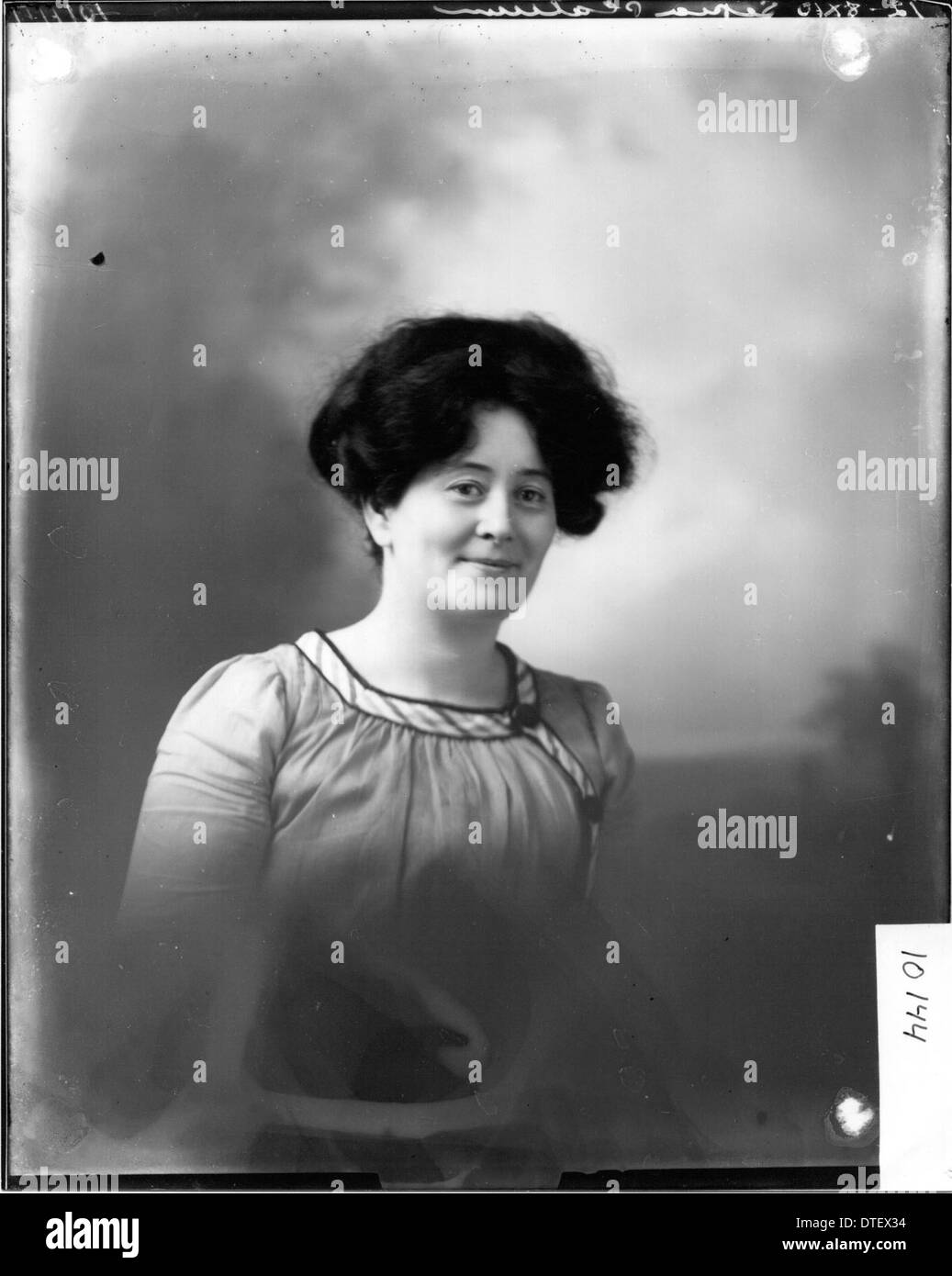 Portrait photograph of Mrs. Frank Nesselhauf 1910 Stock Photo