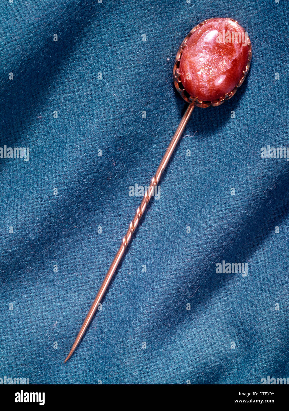 Sunstone dress pin Stock Photo