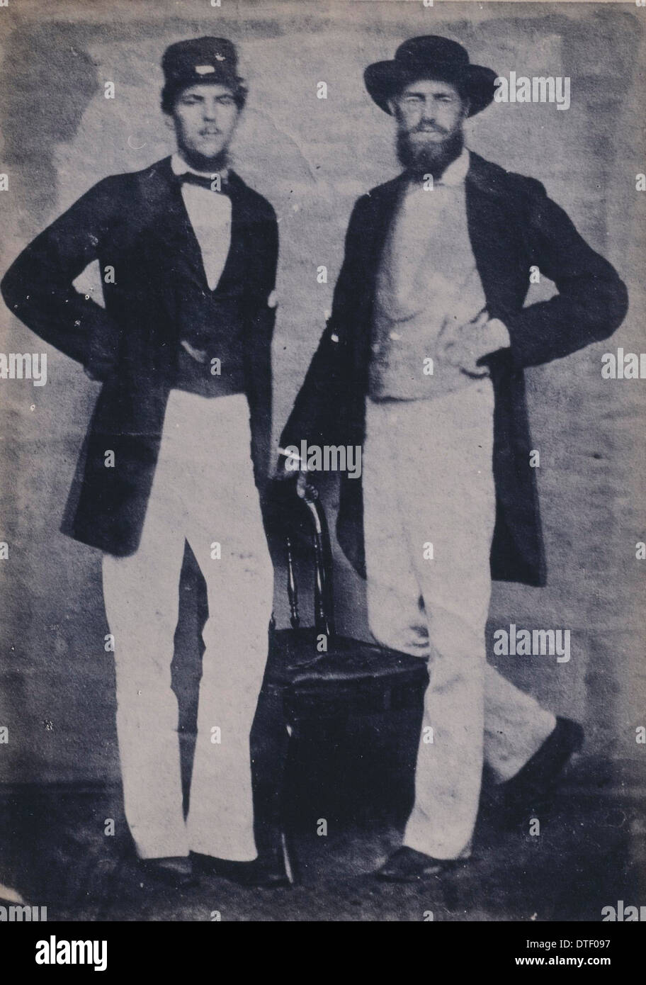 Frederick F. Geach and Alfred Russel Wallace (right) Stock Photo