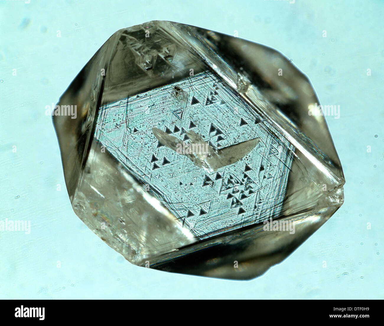 Diamond crystal Stock Photo