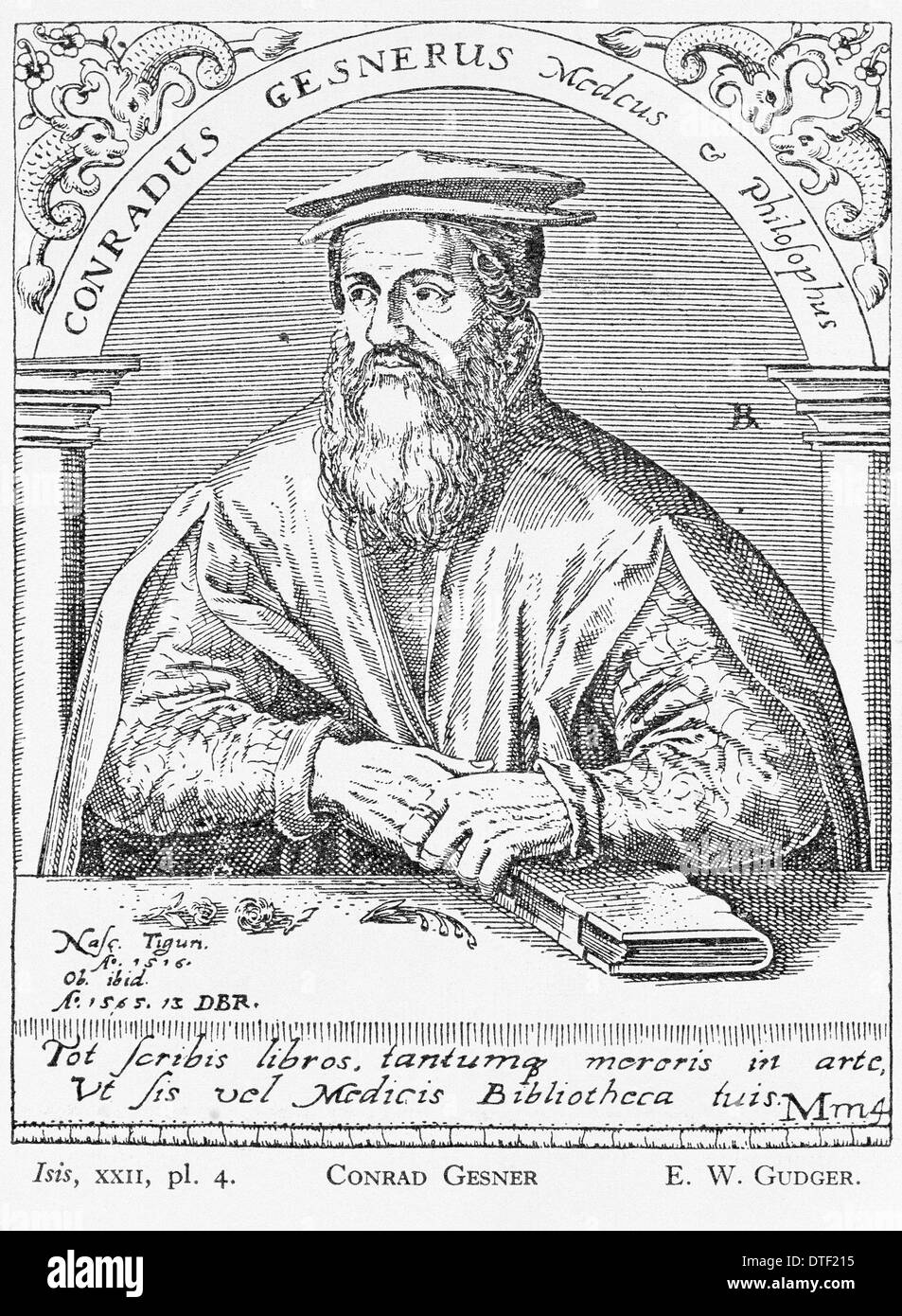 Conrad Gessner (1516-1565) Stock Photo